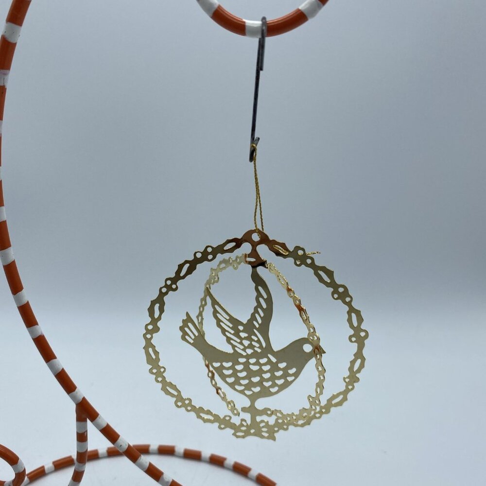 Bird Dove 24K Gold Finish Brass Christmas Ornament - Picture 6 of 10